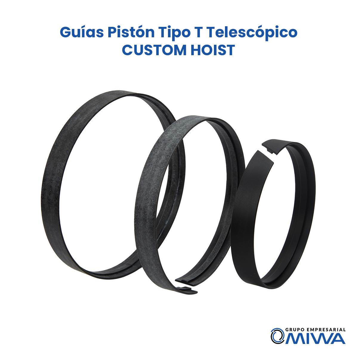 Guías Pistón Tipo T Telescópico CUSTOM HOIST