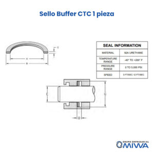 Sello Buffer CTC 1 pieza - Imagen 3