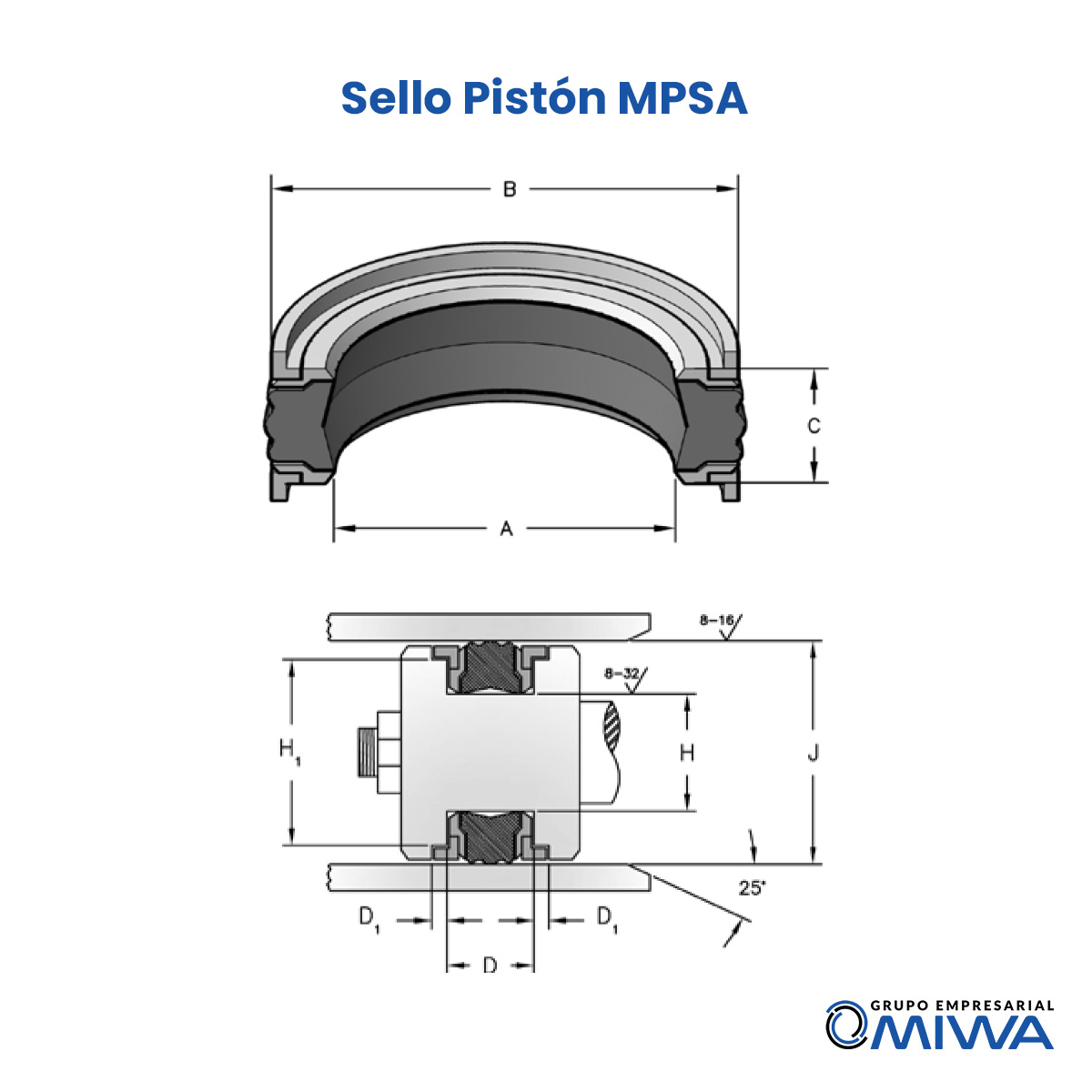 Sello Pistón MPSA 5