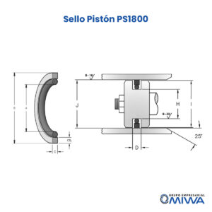 Sello Pistón PS1800 - Imagen 4